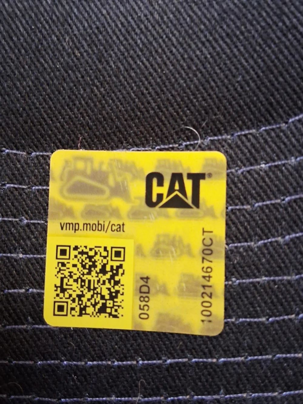 Authentic Caterpillar (CAT) Black Adult Trucker Style Hat Snapback Closure Cap